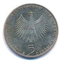 NSZK 1982F 5M Cu-Ni "Az ENSZ Természetvédelmi Konferenciájának 10. évfordulója" T:AU,XF pa...