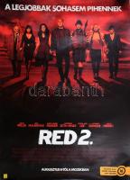 RED 2, moziplakát, feltekerve, apró lapszéli szakadásokkal, 98x68 cm