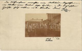 1916 Radauti, Radóc, Radautz (Bukovina, Bukowina); Apotheke am Hauptplatz / pharmacy, main square. photo + "K.u.k. Militärzensur Itzkany" (EK)