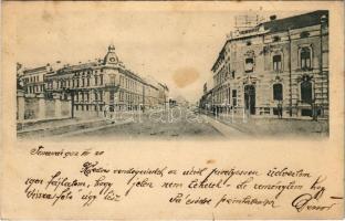 1902 Temesvár, Timisoara; tér / square (EK)