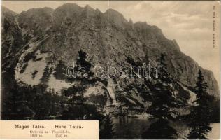 Tátra, Vysoké Tatry; Ostervá az Poprádi-tó. Franz Pietschmann No. 2084. 1906. / Popradske pleso