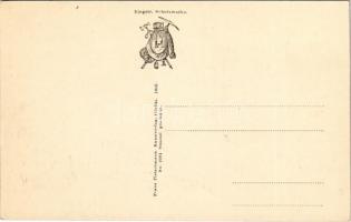 Tátra, Vysoké Tatry; Ostervá az Poprádi-tó. Franz Pietschmann No. 2084. 1906. / Popradske pleso