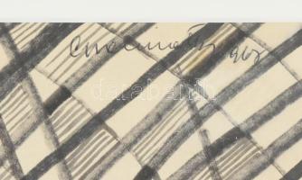 Régi asztali képkeret, üveg, réz. 18x12 cm