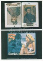 30 db modern művészeti képeslap felvágatlan párokban a Mozgó Világ kiadásában