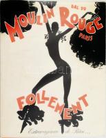 cca 1976 Moulin Rouge képes műsorfüzet 20p.