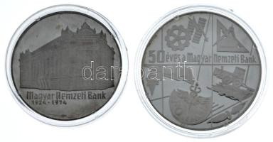 1974. 50Ft Ag "50 éves a Magyar Nemzeti Bank" + 100Ft Ag "50 éves a Magyar Nemzeti Ba...