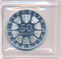 Ausztria 1974. 50Sch Ag "1200 éves a Salzburgi Dóm" lezárt fóliatokban T:PP 
Austria 1974...