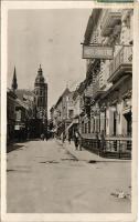 1935 Kassa, Kosice; utca, Bristol és Rohlena szálloda / street, hotels. photo