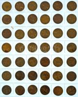 1970-1989. 2Ft sárgaréz (42x) T:AU-VF patina