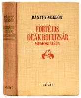 Bánffy Miklós: Fortéjos Deák Boldizsár memorialéja. Bp., 1943, Révai. 213+2 p. Fekete-fehér illusztrációkkal. Kiadói félvászon-kötés, a borítón kis kopásnyomokkal, intézményi bélyegzésekkel.