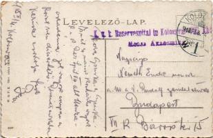 1918 Kolozsvár, Cluj; Kilátás a Fellegvárból / view from the castle hill + "K.u.k. Reservespita...