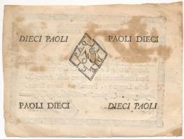 Olasz államok / Római Köztársaság / Francia megszállás 1798. (Dell'Anno 7) 10P assignata, vízje...