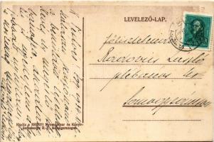 1934 Zalaegerszeg, Útban a kis harang felfelé 1922. január 22-én (vágott / cut)