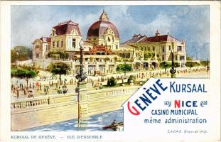 Nice, Nizza; Geneve Kursaal, Casino Municipal meme administration (EK)