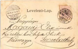 1898 (Vorläufer) Pozsony, Pressburg, Bratislava; Vaskutacska, Ferdinánd király vasfürdő. Ottmar Zieh...