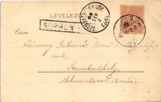 1899 (Vorläufer) Pozsony, Pressburg, Bratislava; vár / castle. Kunstanstalt Kosmos litho s: Geiger R