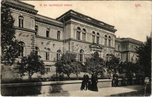 1906 Igló, Zipser Neudorf, Spisská Nová Ves; M. kir. állami tanítóképző intézet. Dörner Gyula kiadása / teachers training institute (EB)