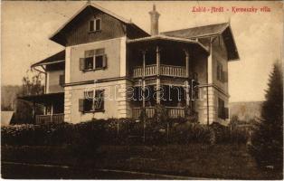 1915 Lublófüred, Lubló-fürdő, Kúpele Lubovna (Ólubló, Stará Lubovna); Kermeszky villa / villa, spa (EK)