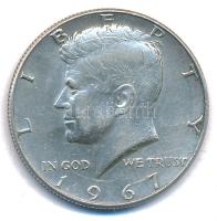 Amerikai Egyesült Államok 1967. 1/2$ Ag Kennedy T:2 karc USA 1967. 1/2 Dollar Ag Kennedy C:XF scratched Krause KM#202a