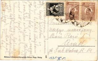 1925 Hátszeg, Hateg; Hotelul Mielul de Aur / Arany bárány szálloda, étterem és kávéház, mozi. Bálint...