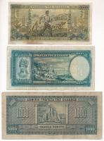 Görögország 1926. 1000Dr + 1939. 1000Dr + 1942. 5000Dr T:F,VG
Greece 1926. 1000 Drachmai + 1939. 10...