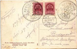 Nagybánya, Baia Mare; Vedere din Valea-rosie / Veresvízi részlet, utca / street view + "1940 Na...