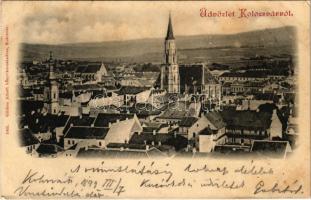 1899 (Vorläufer) Kolozsvár, Cluj; látkép. Gibbon Albert kiadása / general view (EK)