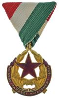 1957. Munkás-Paraszt Hatalomért Emlékérem aranyozott, zománcozott bronz kitüntetés mellszalagon T:AU NMK 700.