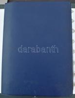 Vegyes, nagyrészt külföldi érmetétel (~307db) 11db berakólapon egy nagy alakú műbőr mappában, közte ...