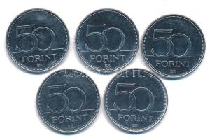 2006. 50Ft "Parlament - 1956-os forradalom 50. évfordulója" (5db) T:AU,XF Adamo EM125