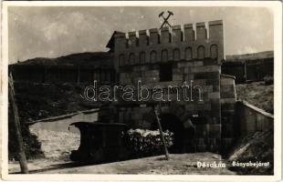 Désakna, Ocna Dejului; M. kir. sóbánya, Lajos tárna 1879, bánya bejárata, bányavasút, vonat, iparvasút / salt mine, industrial railway, train