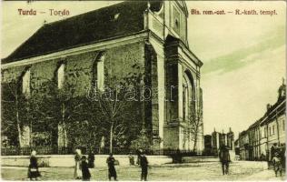 1930 Torda, Turda; Bis. rom.-cat. / Római katolikus templom. Füssy József kiadása / Catholic church