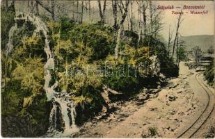 Stájerlak, Steierlak, Stájerlakanina, Steierdorf, Anina; vízesés, vasútvonal / Wasserfall / waterfall, railway line (fl)