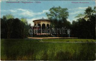 Nagyszeben, Hermannstadt, Sibiu; Erlenpark Musikpavillon / Erlen park és zenepavilon. Emil Fischer kiadása / park, music pavilion (EK)