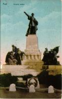 1910 Arad, Kossuth szobor. Weisz Leó kiadása / statue, monument (EK)