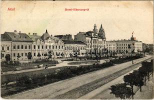 Arad, József főherceg út / street view, bank (EK)