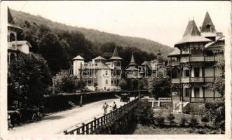 1943 Szováta, Sovata; gyógyfürdő, nyaralók, automobil / spa, villas, automobile (EB)