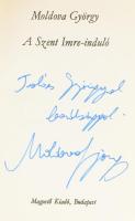 Moldova György 11 db DEDIKÁLT kötete: Ellenszél I.-II. (első kötet dedikált); Magyar atom; Égi szeké...