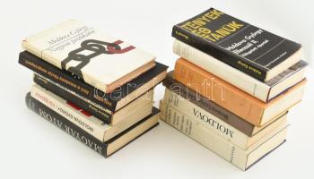 Moldova György 11 db DEDIKÁLT kötete: Ellenszél I.-II. (első kötet dedikált); Magyar atom; Égi szeké...