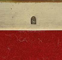 Fém doboz.
Szecessziós ezüstözött fém keret-fa betétekkel,tetején üveg alatt zsáner jelenet (Litogr...