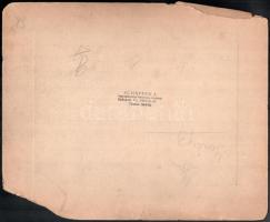 cca 1930 Magyar katonák csoportképe, néhány közölük kitüntetésekkel dekorált, vintage keményhátú fot...