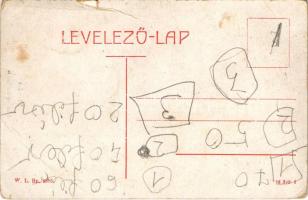 Késmárk, Kezmarok; Várkápolna belseje. W. L. Bp. 2895. / castle chapel interior (szakadás / tear)