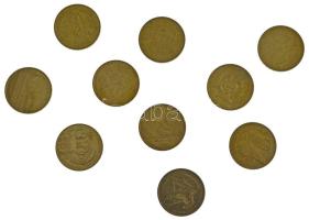 Lengyelország 2000-2010. 2Zl Cu-Zn-Al forgalmi emlékérmék, vegyes témákban (10xklf) T:AU,XF 
Poland...