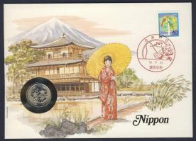 Japán 1981. 100Y érmés borítékon alkalmi bélyegzős bélyeggel, ismertetővel T:BU