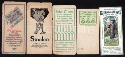 14 db vegyes számolócédula, vegyes állapotban, közte litho