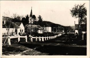 1948 Dédes (Dédestapolcsány), Tanítói és tanári üdülő otthon, utca, templom (EK)