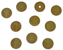 Lengyelország 2003-2013. 2Zl Cu-Zn-Al forgalmi emlékérmék, vegyes témákban (10xklf) T:AU,XF 
Poland...