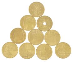 Lengyelország 2003-2013. 2Zl Cu-Zn-Al forgalmi emlékérmék, vegyes témákban (10xklf) T:AU,XF  Poland 2003-2013. 2 Złote Cu-Zn-Al commemorative coins with various themes (10xdiff) C:AU,XF