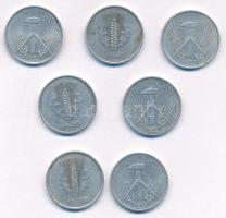 NDK 1948-1953. 1pf Al (7xklf, közte A és E verdejelek) T:XF,VF
GDR 1948-1953. 1 Pfennig Al (7xdiff,...