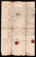1804 Rossz állapotú kézzel írt dokumentum